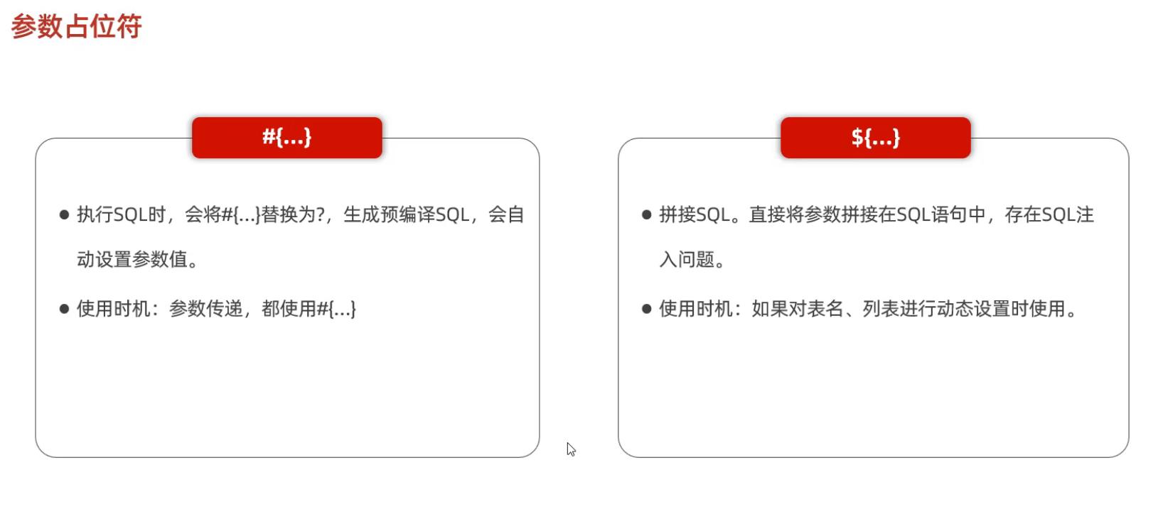 参数占位符